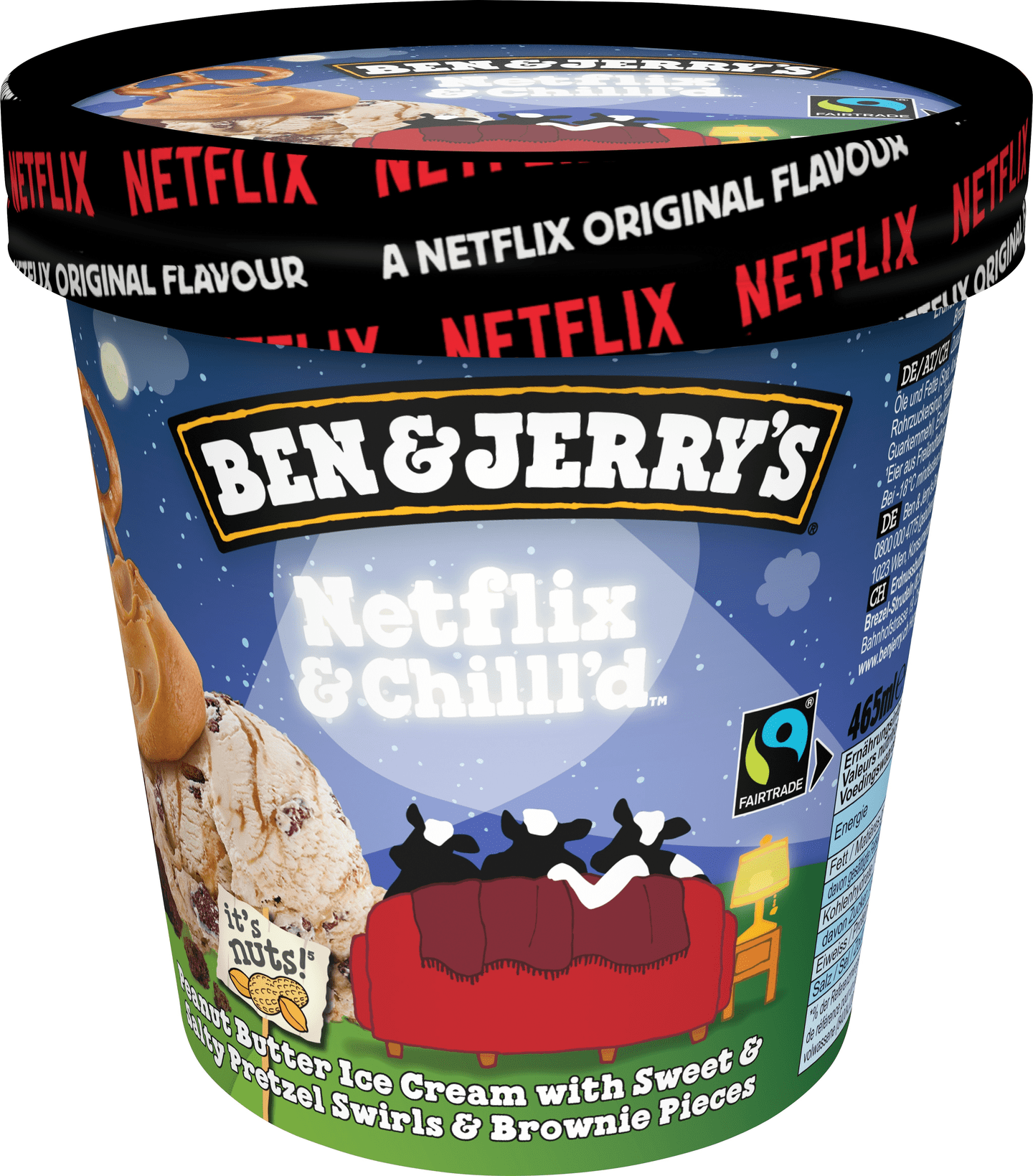 $B&J Netflix and Chill 465 ml. – 8 stk. í pk.