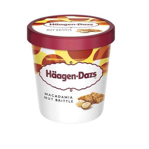 HD Macadamia Nut Brittle 460ml – 8 stk. í pk