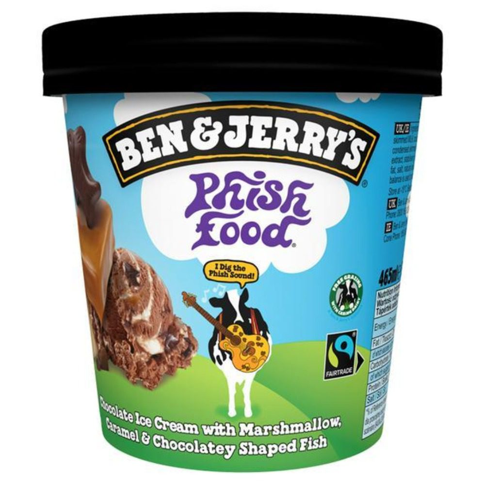 B&J Phish Food 465 ml. – 8 stk. í pk.