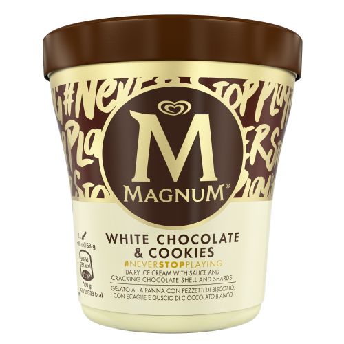 Magnum Pint WhiteChoc&Cookies 440ml. – 8 stk í pk.