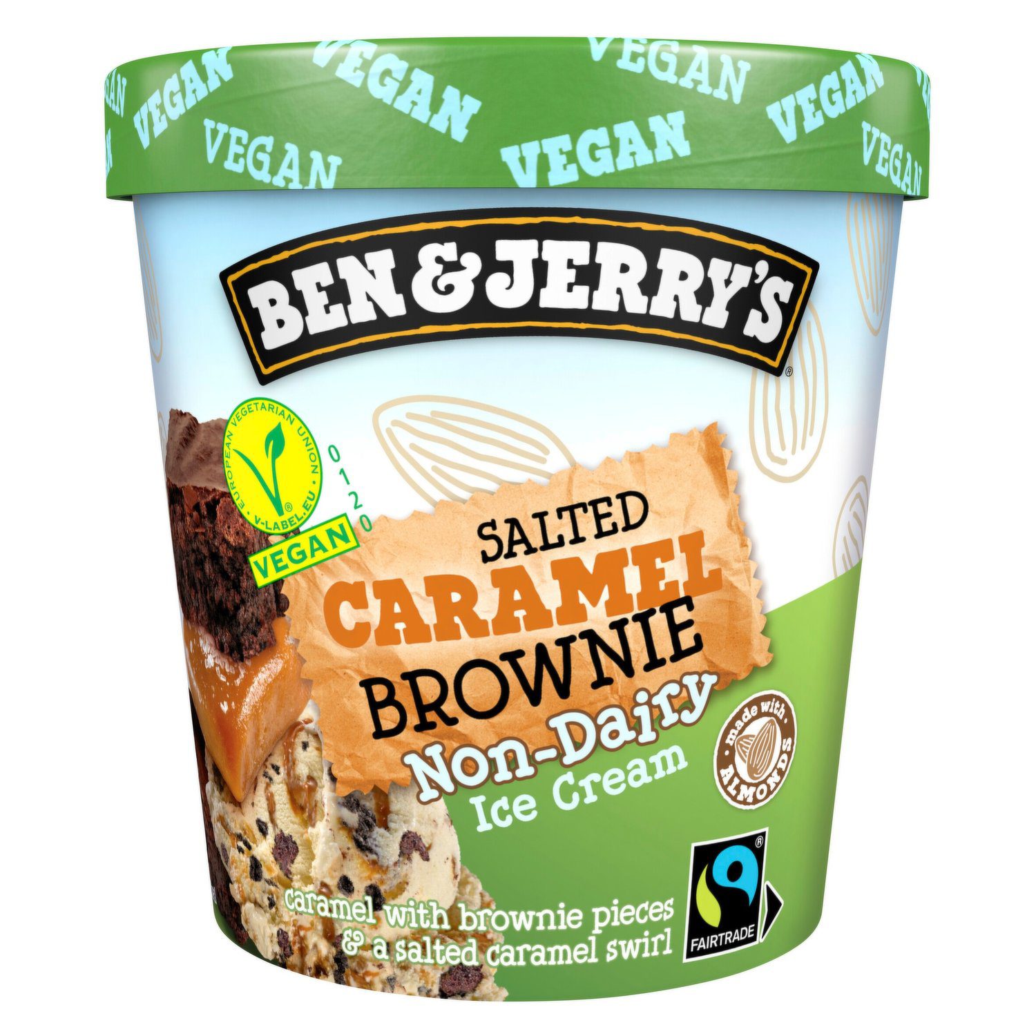 B&J's ND Salted Caramel Brownie 465ml - 8 stk í pk