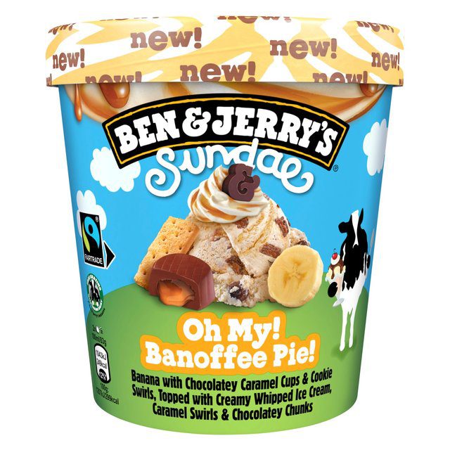 B&J’s Oh My! Banoffee Pie! 427 ml – 8 stk í pk.