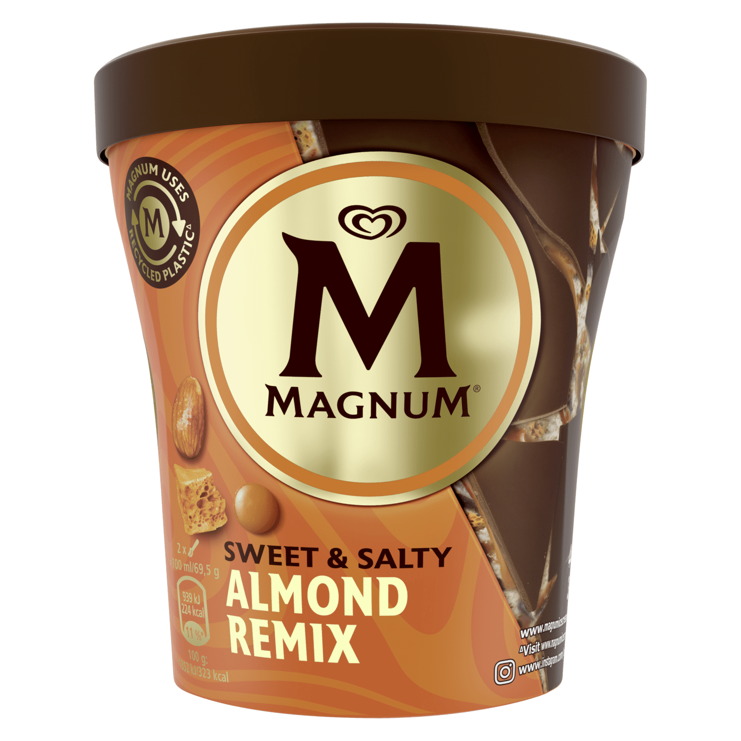 Magnum Pint Sweet & Salty Almond Remix 440ml - 8 stk. í pk.