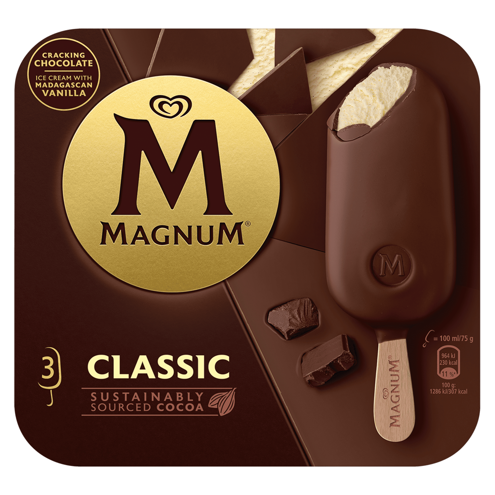 Magnum Classic 110 ml. Hpk 3 stk. - 10 ein í pk.