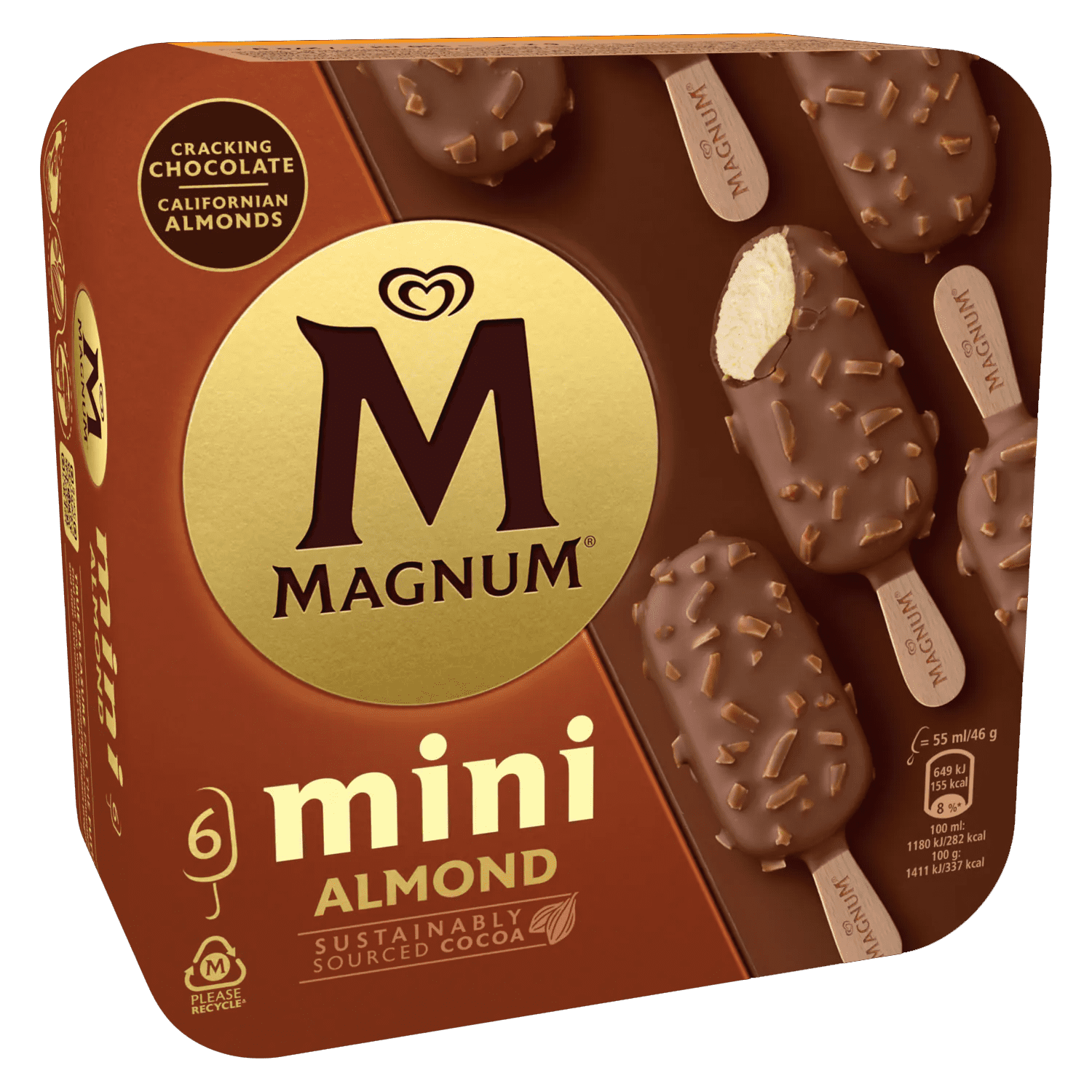 Magnum Mini Mandel 55ml. 6 stk. - 6 ein í pk.