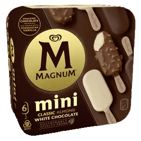 Magnum Mini Clas/Man/Whi 55ml. 6 stk - 6 ein í pk.