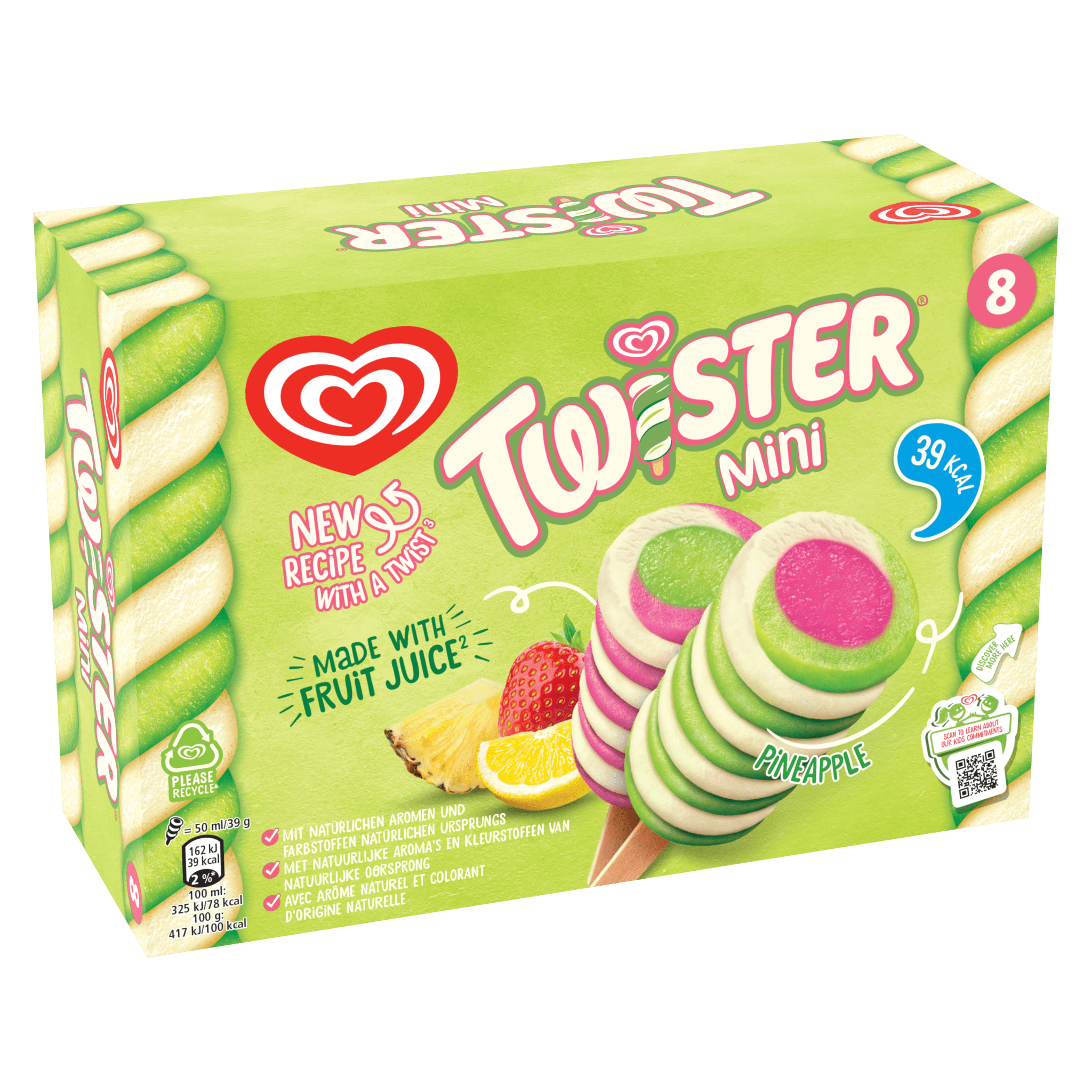 $Frisko Hpk ND Twister mini 50ml 8 stk – 6 ein í