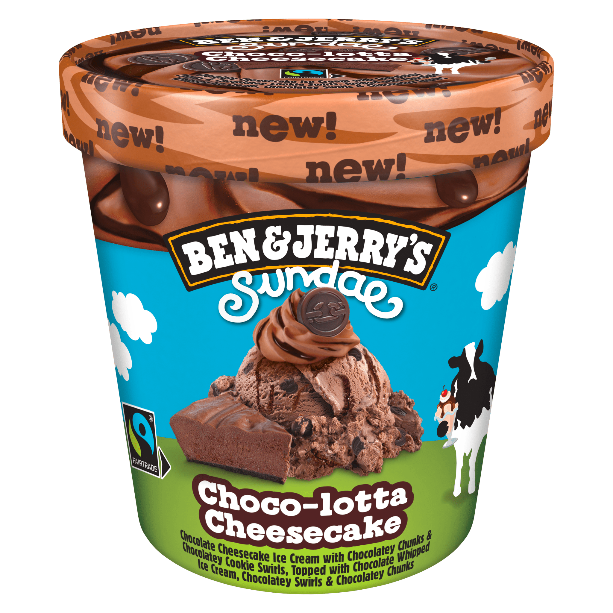 $B&J Chocco-lotta Cheesecake 465 ml – 8 stk í pk
