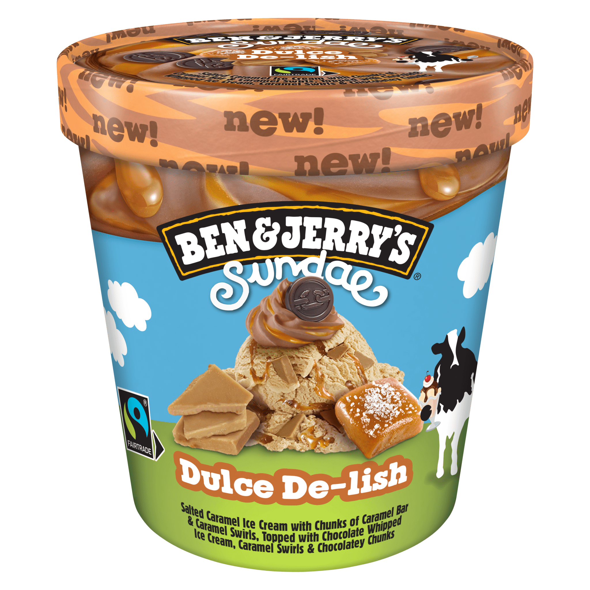 $B&J Dulce De-Lish 465 ml – 8 ein í pk