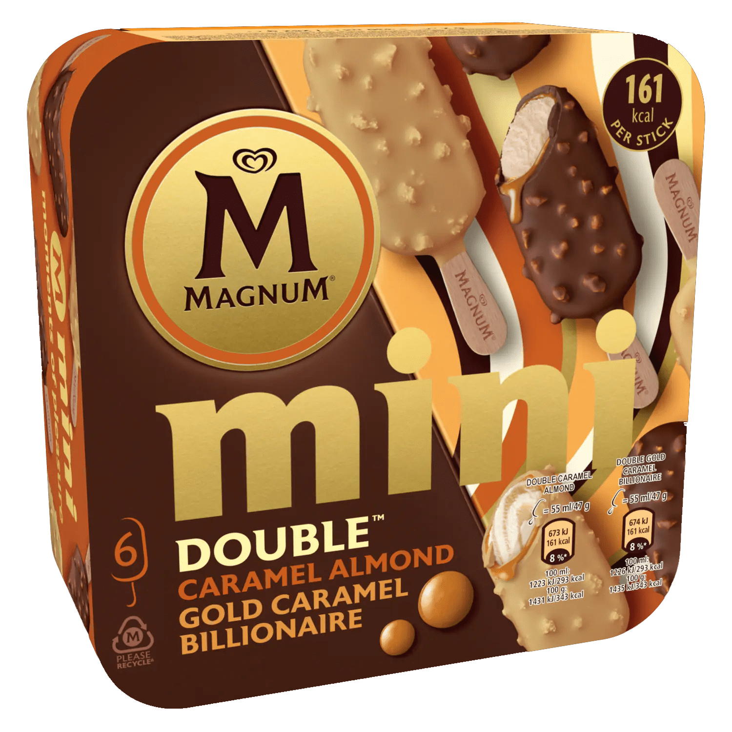 Magnum Mini Billion Almond Hpk 6 stk – 6 ein í pk