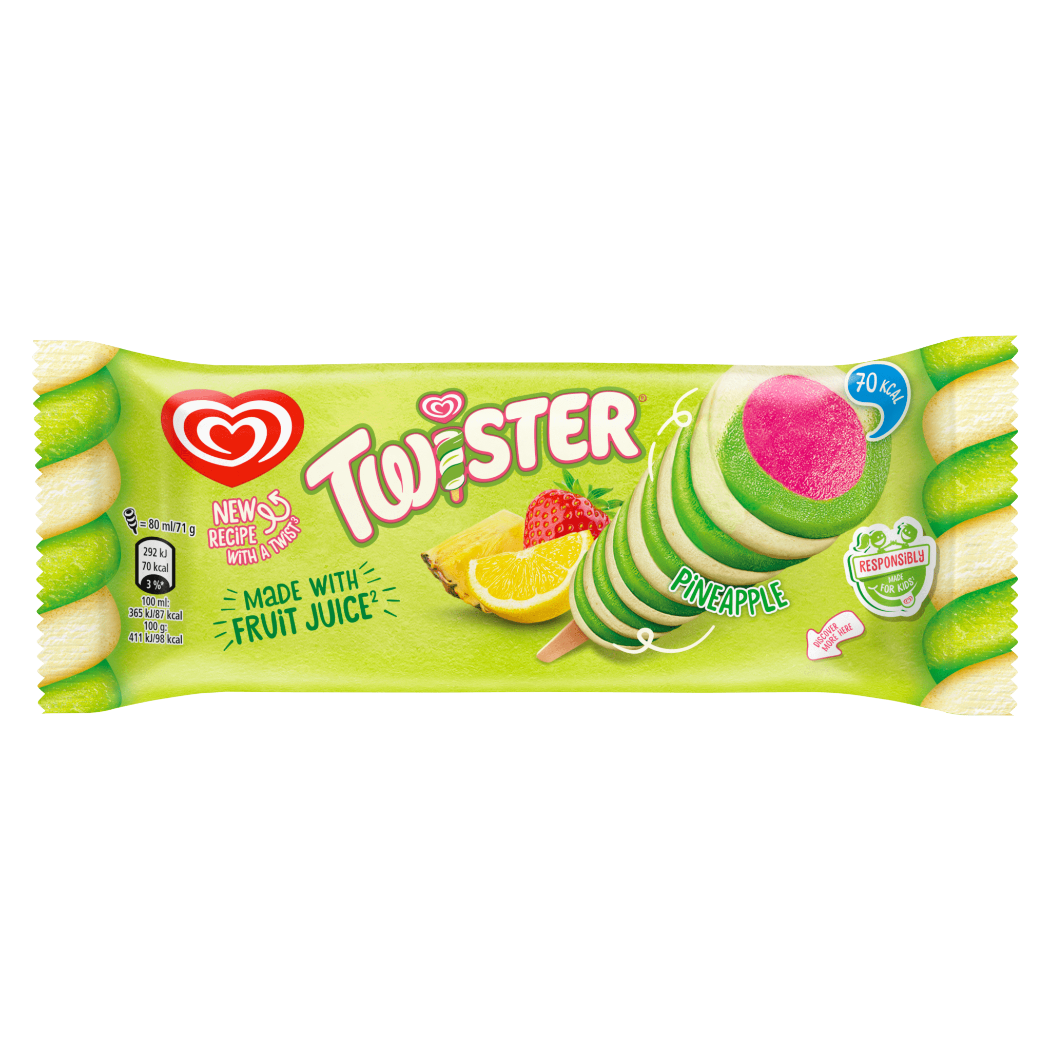 Frisko Vegan Pineapple Twister Spirello – 35 stk