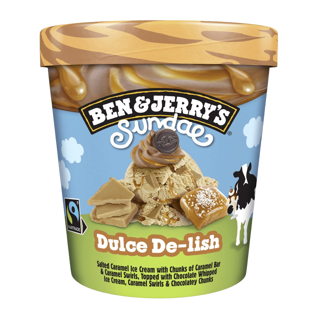 B&J Dulce De-Lish 465 ml – 8 ein í pk