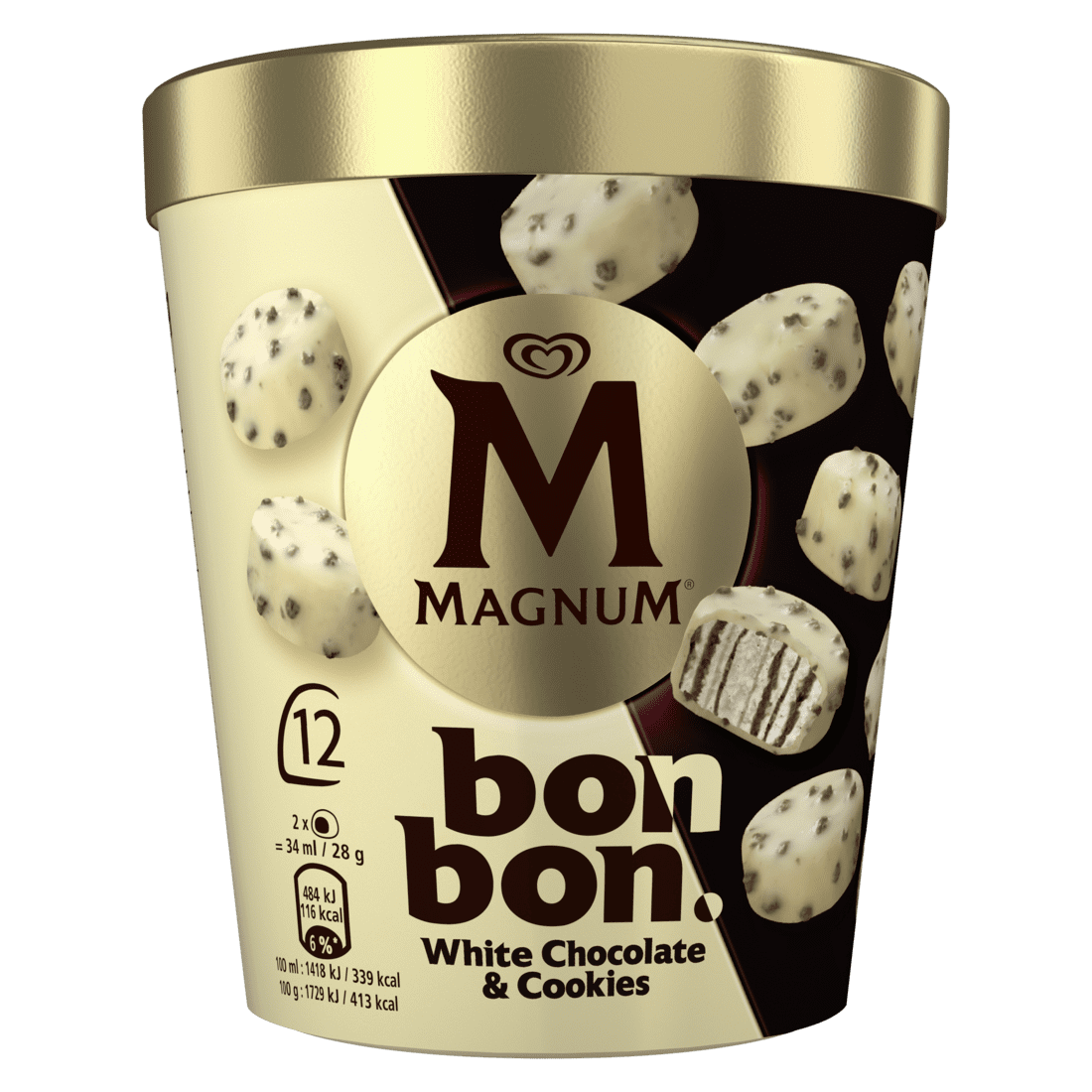 Magnum Bonbon White Chocolate Cookies 12mp