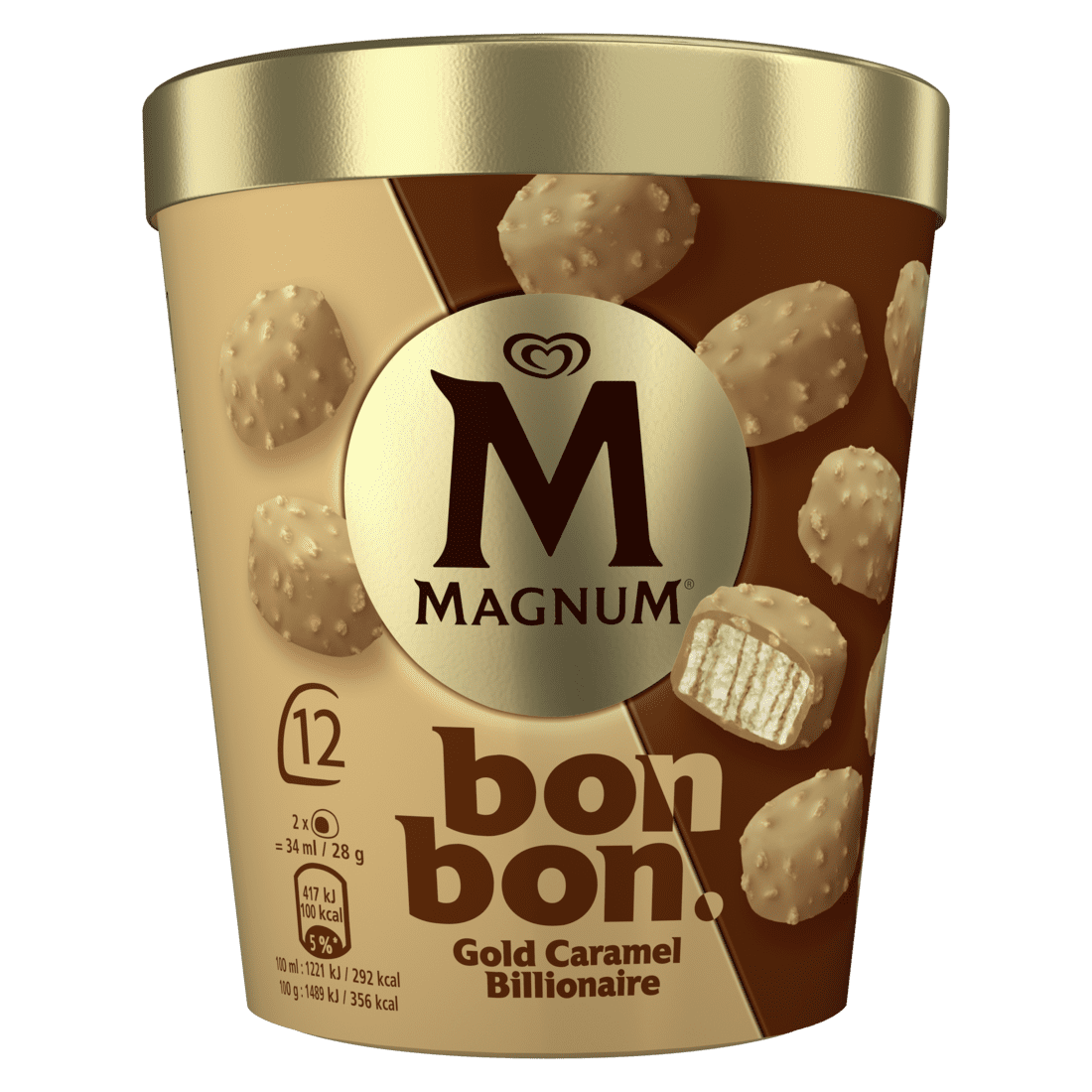 Magnum Bonbon Gold Caramel Billionaire 12mp