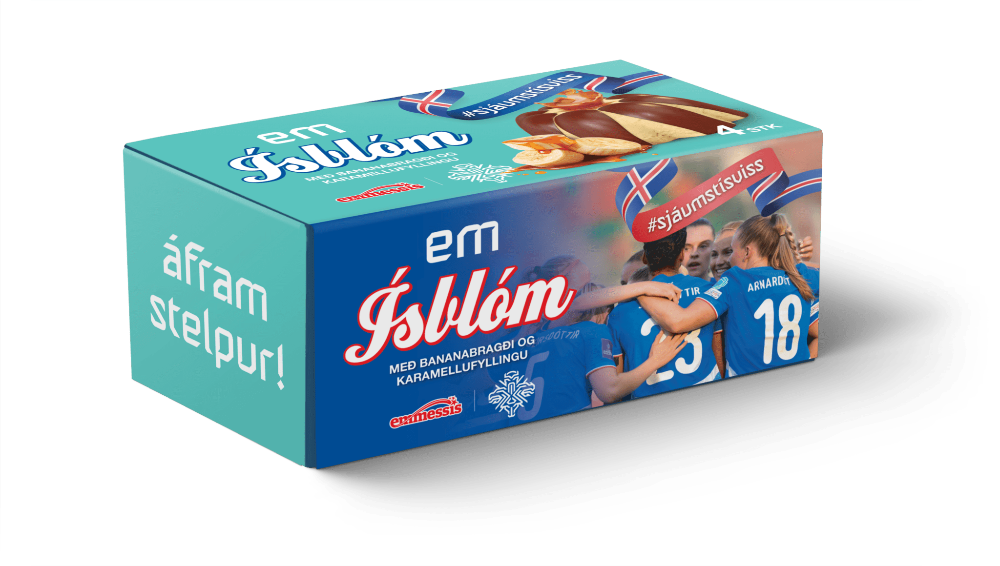 Ísblóm EM kvenna 2025 – 4 ein í pk