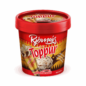 Rjómaís Hnetutoppur 460ml - 6 ein. í pk.