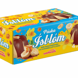 Ísblóm Páskar Bananaís og Karamellufyllingu - 4 ein. í pk.
