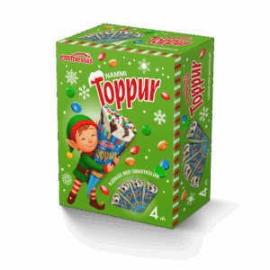 Hpk. Jóla krakkanammitoppur 4 stk - 6 ein í pk