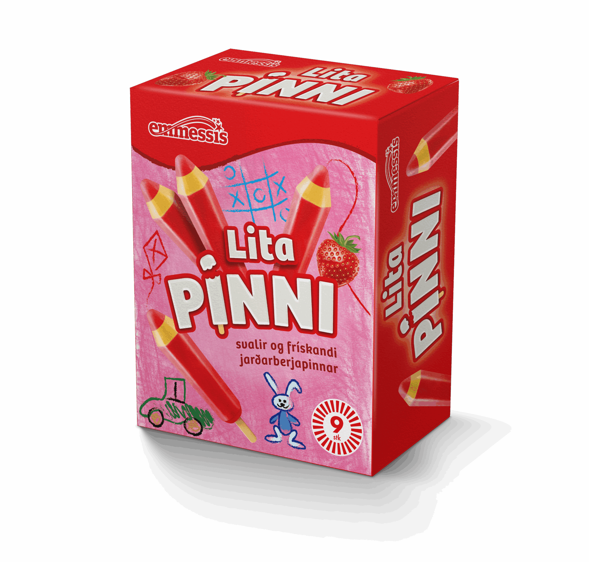 Hpk. Litapinni 9 stk – 6 ein í pk