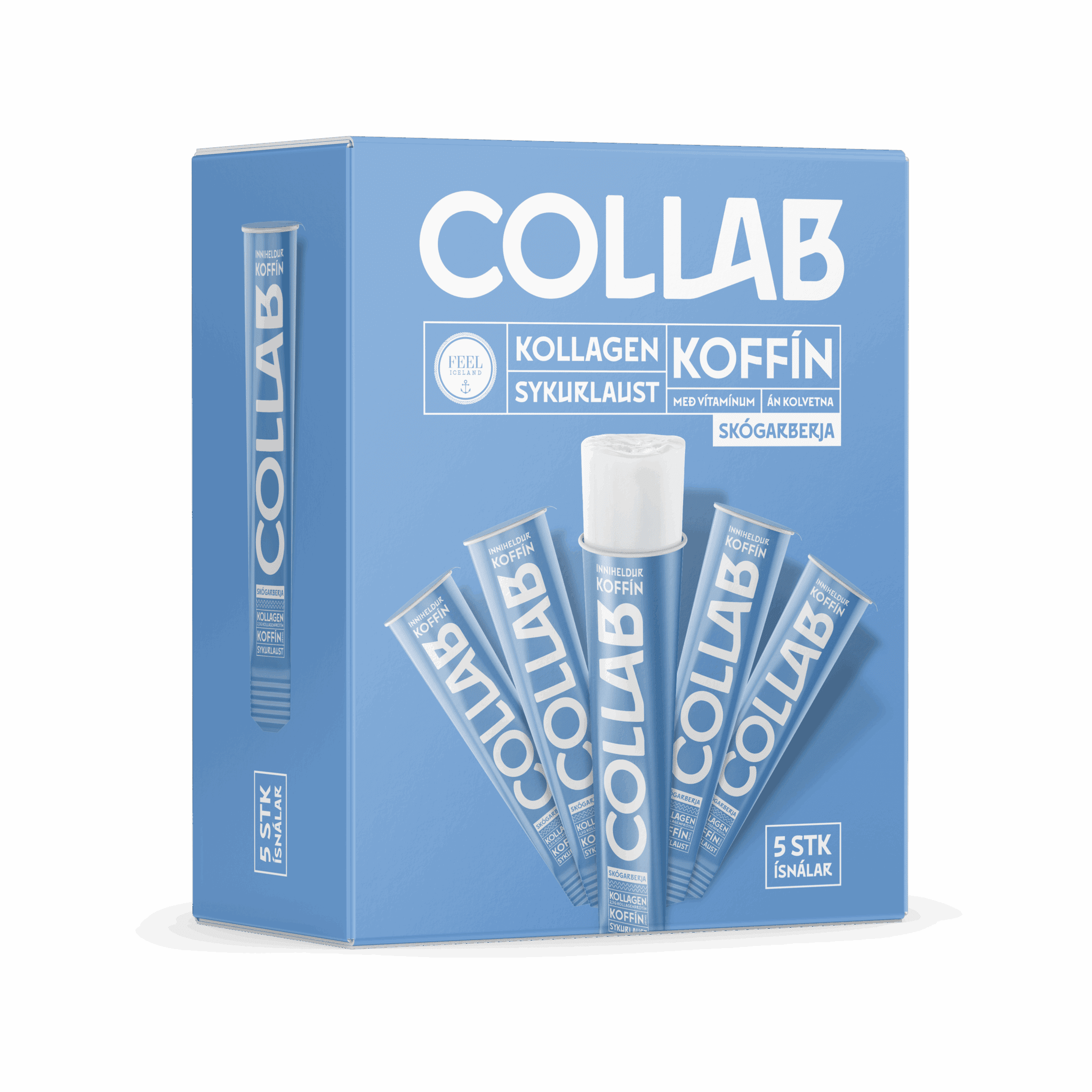 Collab Ísnál Skógarberja 5stk-6 ein í Pk 90ml
