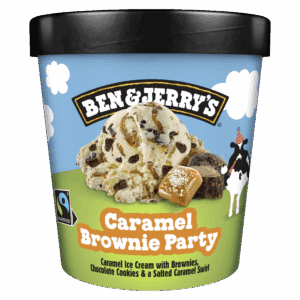 B&J Caramel brownie party 465ml - 8 stk í pk