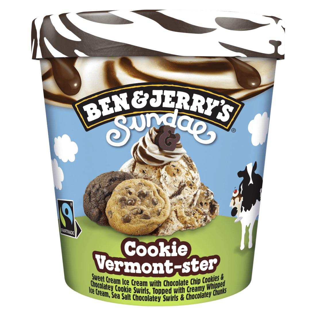 B&J Cookie Vermont-ster 427 ml – 8 stk. í pk.