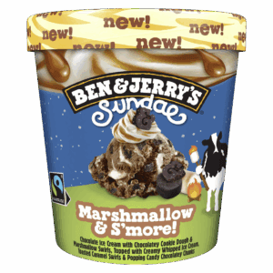 B&J Sundae Marshmallow & s'more - 8 stk í pk