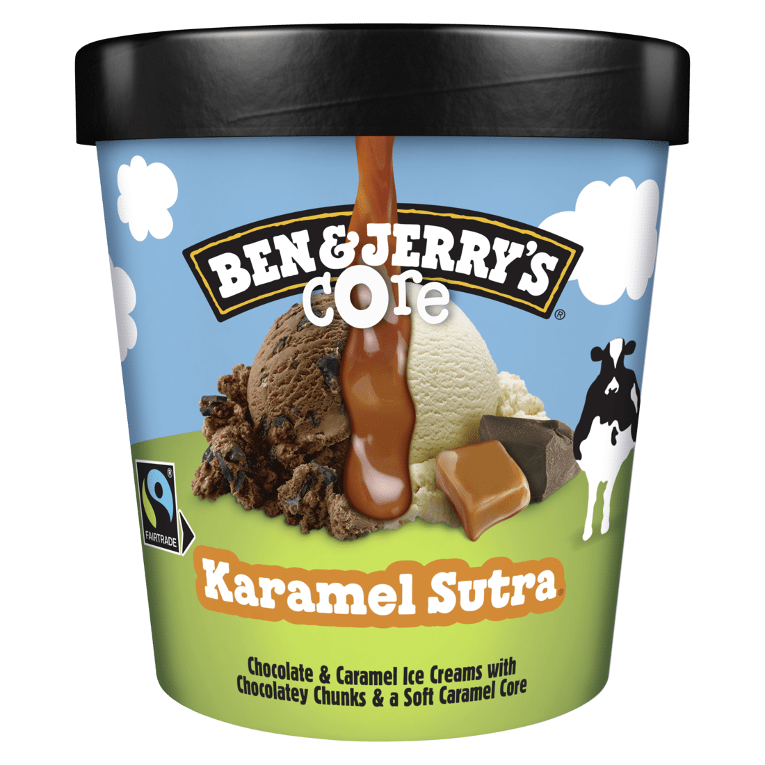 B&J Core Karamel Sutra 465ml – 8 stk í pk