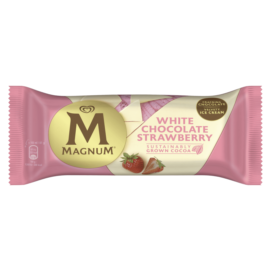 Magnum White Chocolate Strawb. 100ml - 20 stk