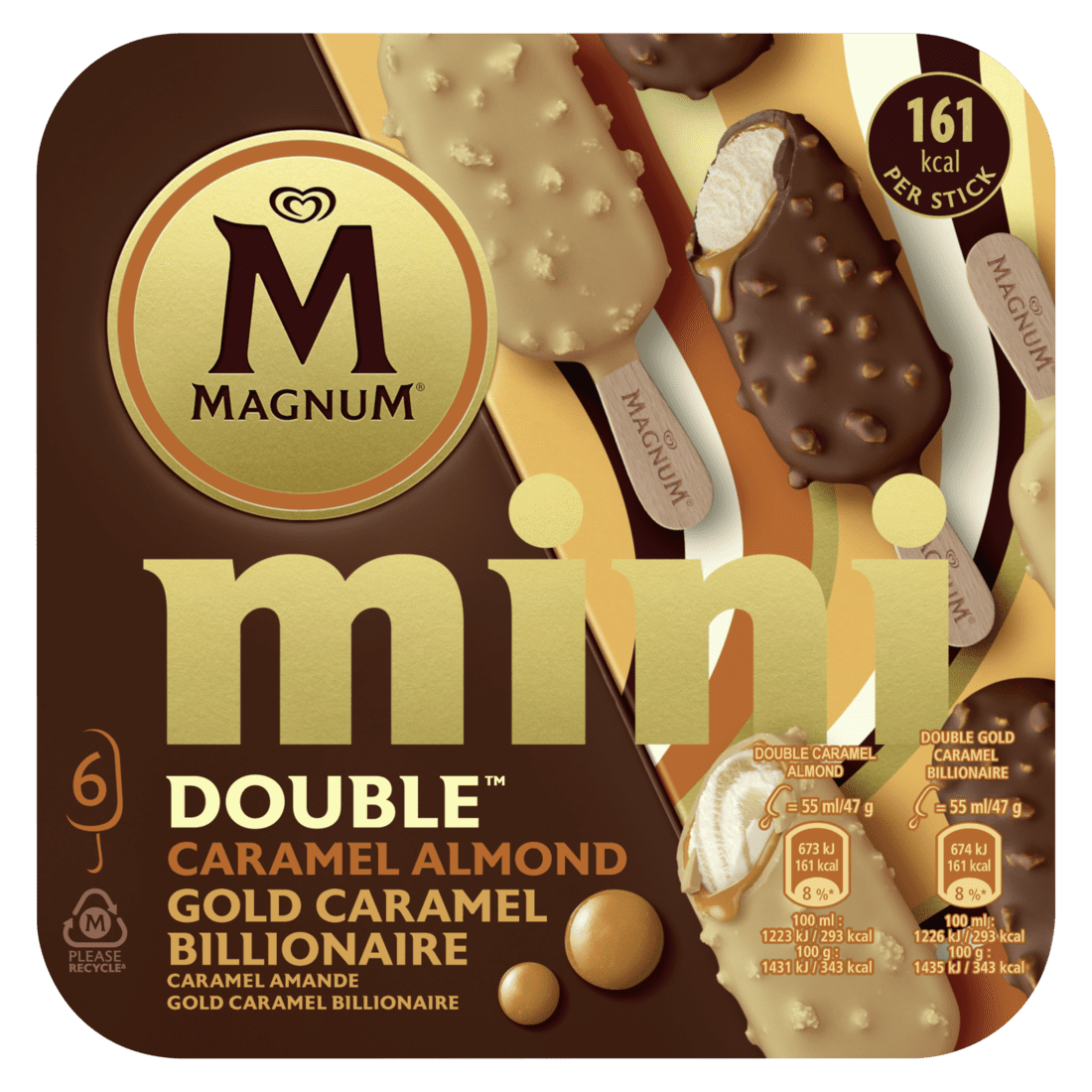 Magnum Hpk Mini Billion Almond 6 stk – 6 ein í pk
