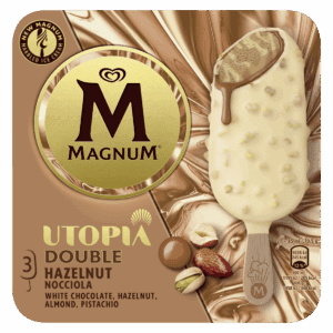 Magnum Utopia Double Hazelnut 3stk - 10 ein í pk.