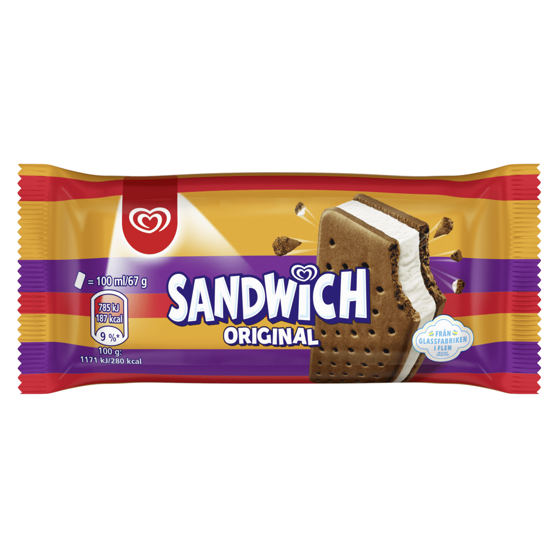 Frisko Sandwich ice cream 100ml - 42 stk