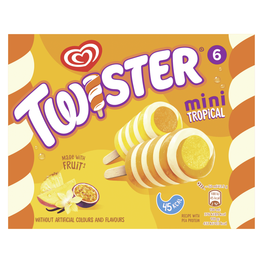 Frisko Hpk ND Twister mini Tropical Mix 6 stk – 6 ein. pk