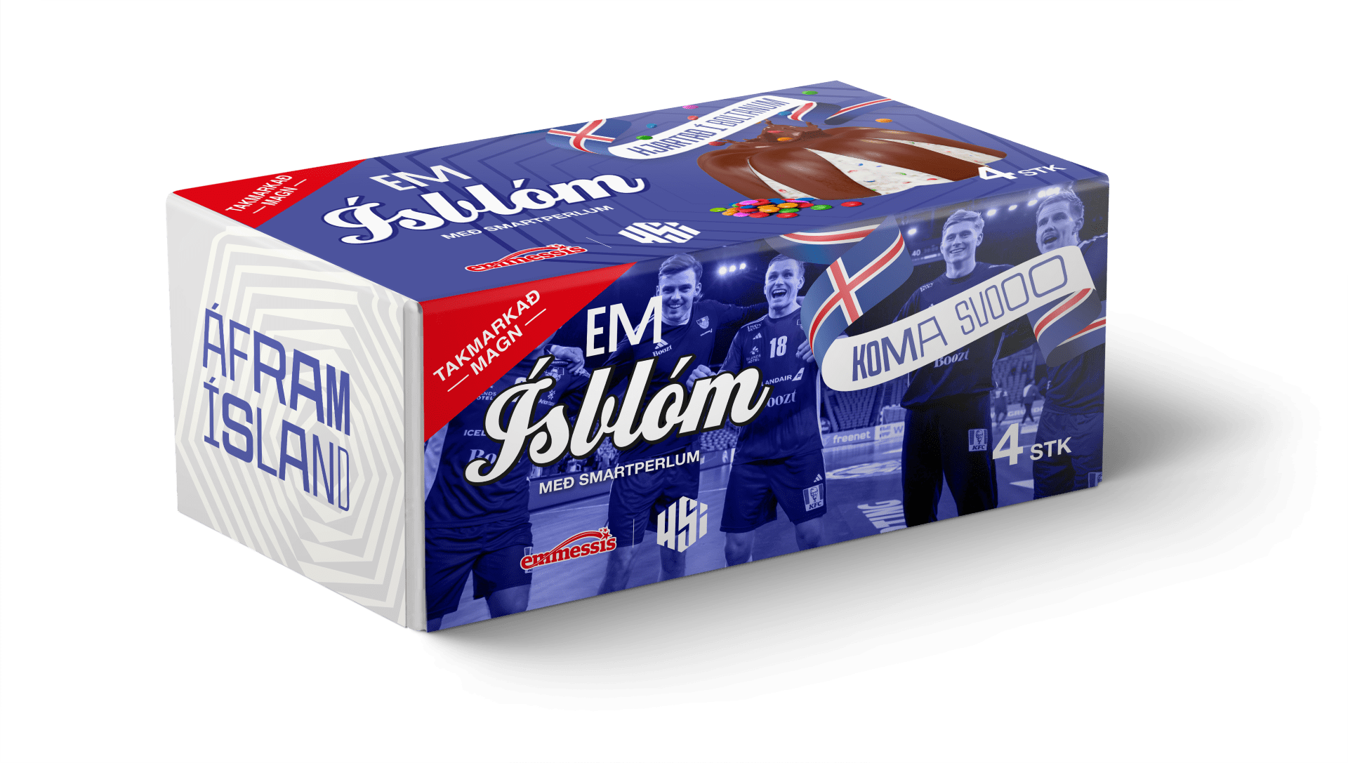 Ísblóm EM karla handbolti – 4 ein. í pk.