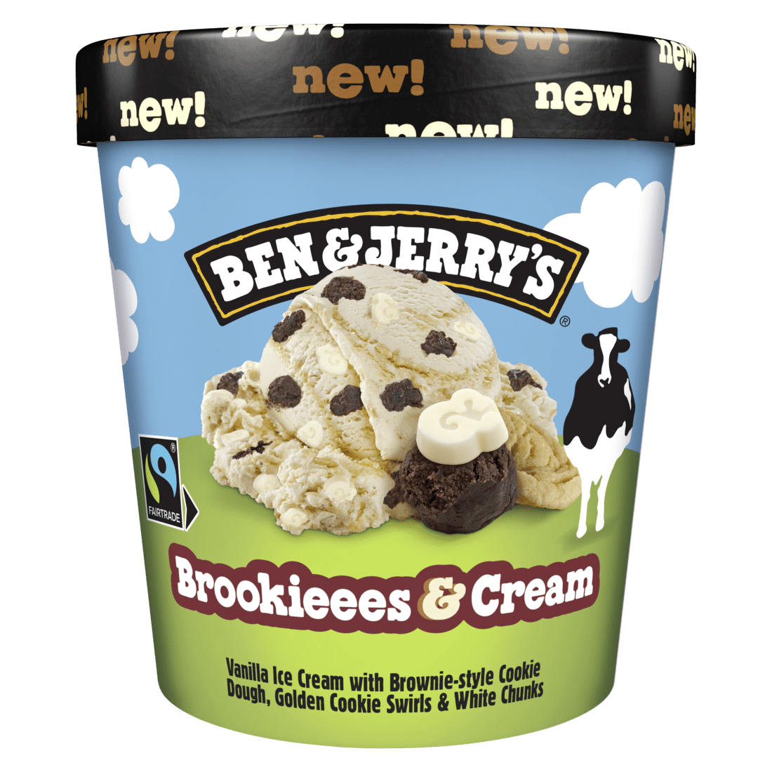 Ben & Jerry’s Brookieees & Cream – 8 ein í pk