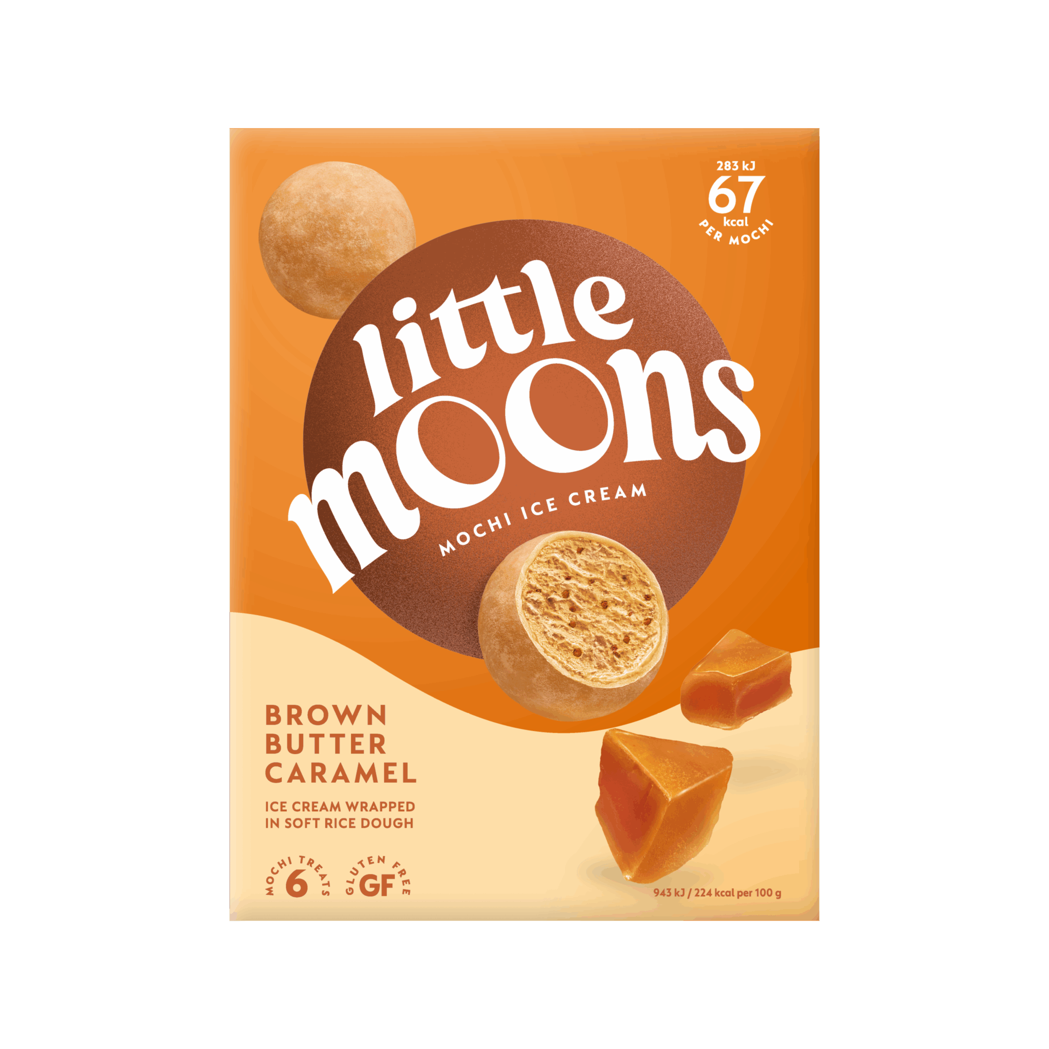 Little Moons Brown Butter Caramel Mochi – 10 stk
