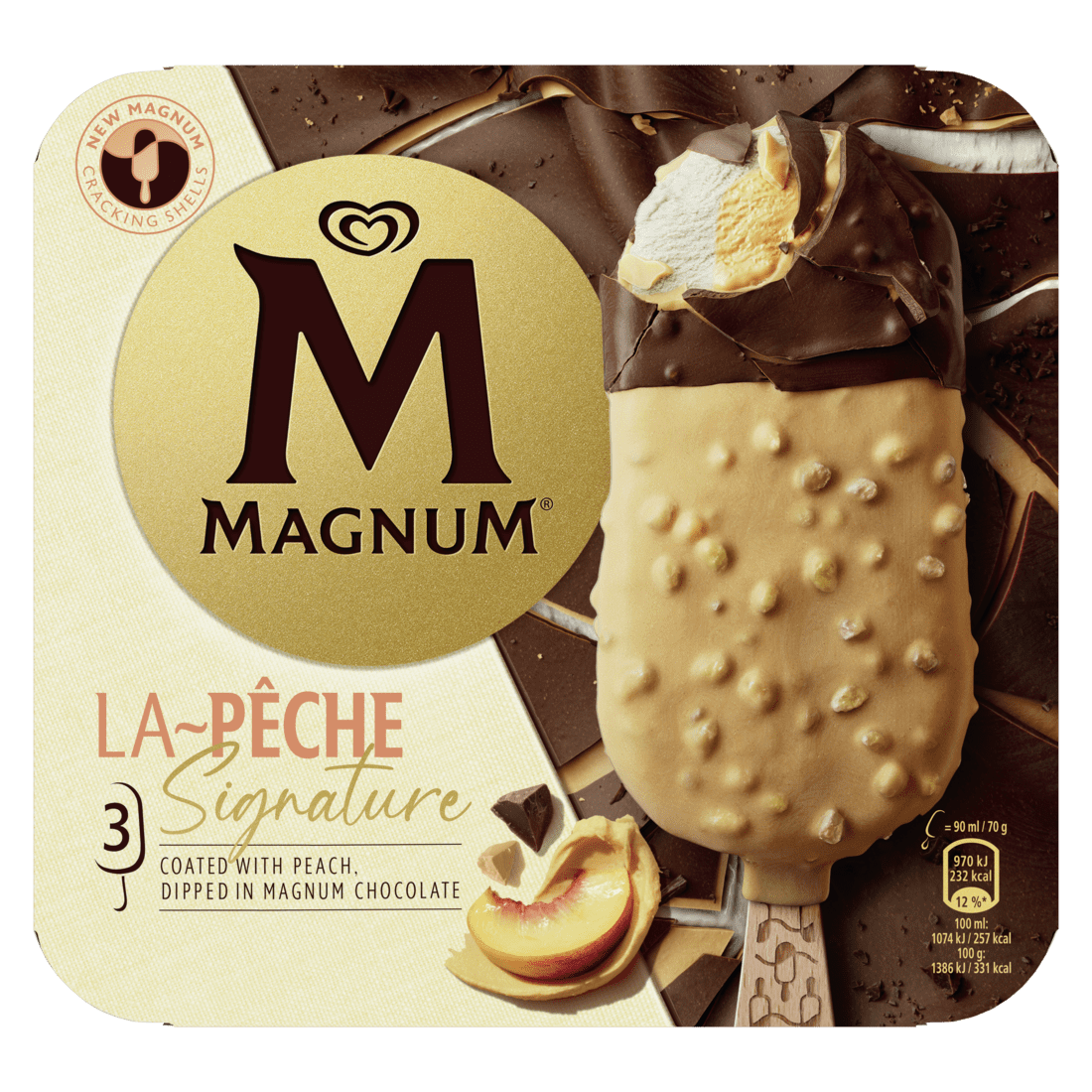 Magnum Hpk La Peche 3MP 3x90ml – 10 ein. í pk