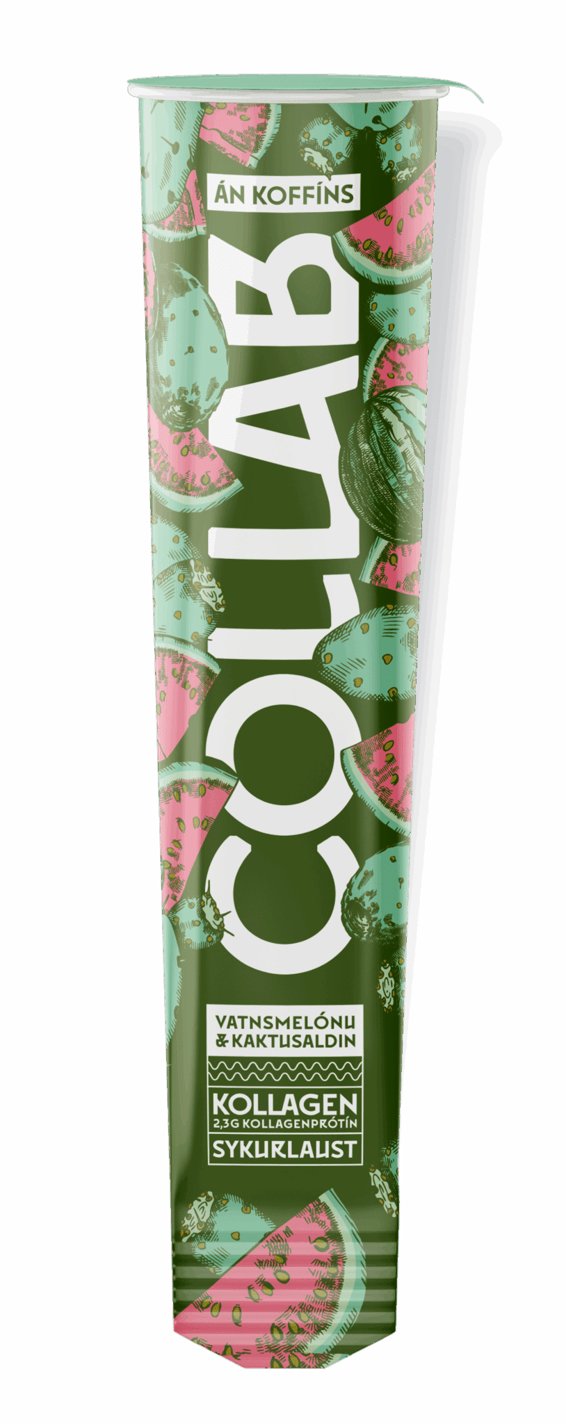 Collab  Ísnál Vatnsmelónu án/koffíns 90 ml – 20 stk